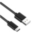 Kábel USB PREMIUMCORD 3.1 C/M - USB 2.0 A/M, rýchlonabíjací prúd 3A, 1m, čierna