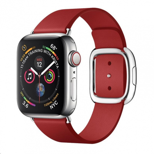 COTEetCI kožený magnetický řemínek Nobleman pro Apple Watch 42 / 44mm červená