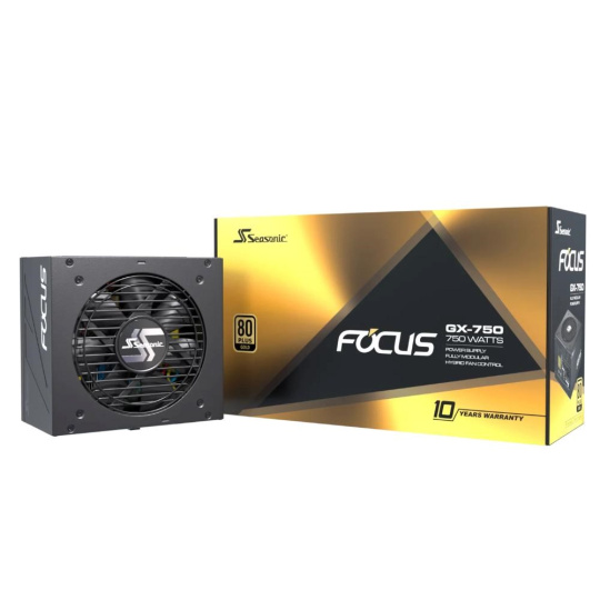 SEASONIC zdroj 750W Focus GX-750, 80+ GOLD (SSR-750FX)