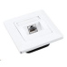 Solarix Zásuvka CAT6 STP 1 x RJ45 pod omietku biela SX9-1-6-STP-WH
