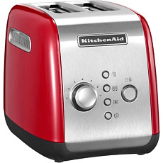 KitchenAid 5KMT221EER topinkovač, 2 otvory, celokovový, 7 stupňů, udržování teploty, jednostranné opékání, červený KitchenAid 5KMT221EER topinkovač, 2 otvory, celokovový, 7 stupňů, udržování teploty, jednostranné opékání, červený