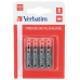 VERBATIM Alkalické baterie AAA, 4 PACK , LR3