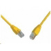 Solarix Patch kábel CAT5E SFTP PVC 1m žltý odolný proti zaseknutiu C5E-315YE-1MB