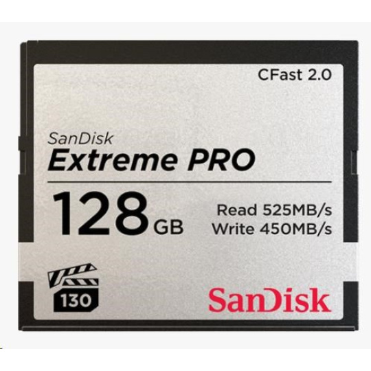 BAZAR - SanDisk CFAST 2.0 128GB Extreme Pro (525 MB/s VPG130) - Rozbaleno (Komplet) BAZAR - SanDisk CFAST 2.0 128GB Extreme Pro (525 MB/s VPG130) - Rozbaleno (Komplet)