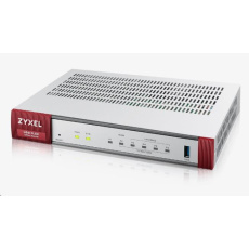 Firewall Zyxel USGFLEX100 s ročným balíkom UTM, 1x gigabitová WAN, 4x gigabitová LAN/DMZ, 1x SFP, 1x USB