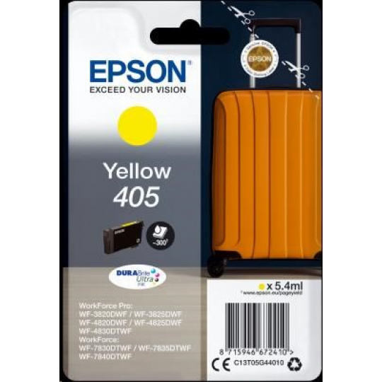 Atrament EPSON v jednom balení Yellow 405 Durabrite Ultra