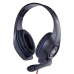GEMBIRD sluchátka s mikrofonem GHS-05-B, gaming, černo-červená, 1x 4-pólový 3,5mm jack