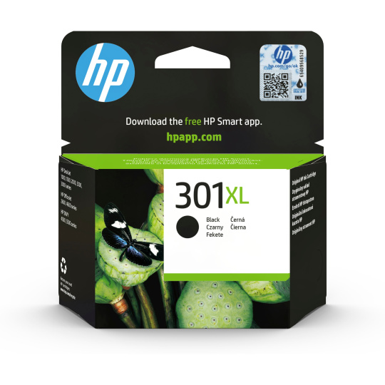 HP 301XL Black Ink Cart, 8 ml, CH563EE (480 pages) HP 301XL Black Ink Cart, 8 ml, CH563EE (480 pages)