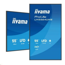 iiyam ProLite LH5564UHS-B1AG, 139cm (55''), 4K, USB, USB-C, RS232, Ethernet, Wi-Fi, Android, kit (RS232), black