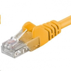 PREMIUMCORD Patch kábel UTP RJ45-RJ45 CAT5e 7m žltý