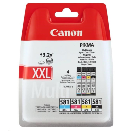 Canon BJ CARTRIDGE CLI-581XXL C/M/Y/BK MULTI