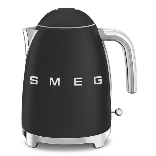 Smeg KLF03BLMEU, rychlovarná konvice, 1,7 l, (7 šálků), 2400 W, styl 50. let, matná černá Smeg KLF03BLMEU, rychlovarná konvice, 1,7 l, (7 šálků), 2400 W, styl 50. let, matná černá