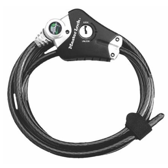 Master Lock Zkracovací lanový zámek  Python 8428EURDPRO - 10mm