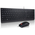 LENOVO klávesnice Essential Wired USB Keyboard + Mouse Set - USB, černá