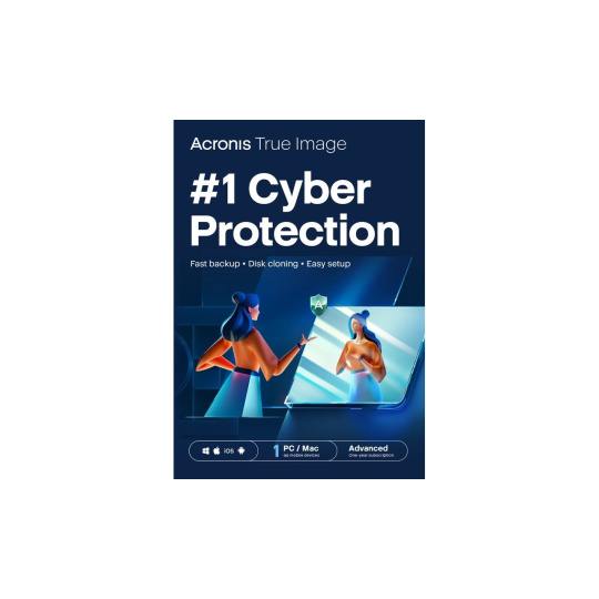 Acronis True Image Advanced Subscription 1 počítač + 500 GB úložisko Acronis Cloud - predplatné na 1 rok