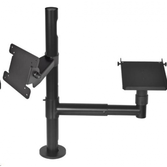 Virtuos Pole - montáž - stojan s ramenom, držiakmi VESA a tlačiarňou