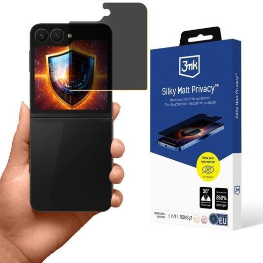 3mk Silky Matt Privacy pro Samsung Galaxy Z Flip 6 / 7 FE