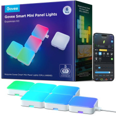 Govee Smart mini RGBIC panely - rozsˇi´rˇeni´ 6ks