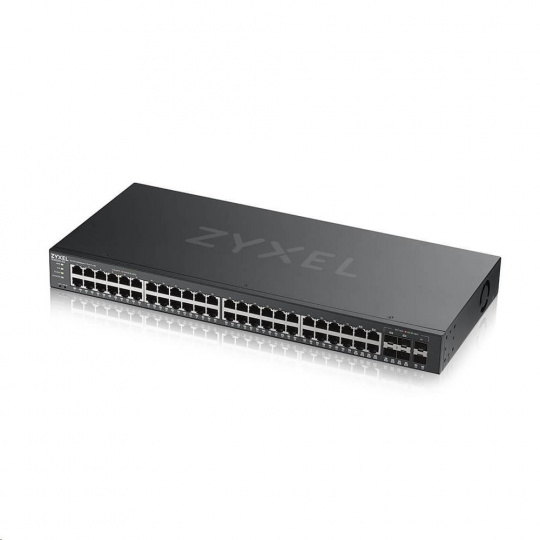 Zyxel GS2220-50 50-portový gigabitový riadený prepínač L2, 44x gigabitový RJ45, 4x gigabitový RJ45/SFP, 2x gigabitový SFP