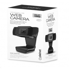 Webová kamera PLATINET 1080P, Full HD, digitálny mikrofón, závit pre TRIPODO, USB