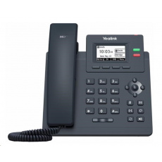 IP telefón Yealink SIP-T31G, 2,3" grafika 132x64, 2x RJ45 10/100/1000, PoE, 2x SIP, s adaptérom