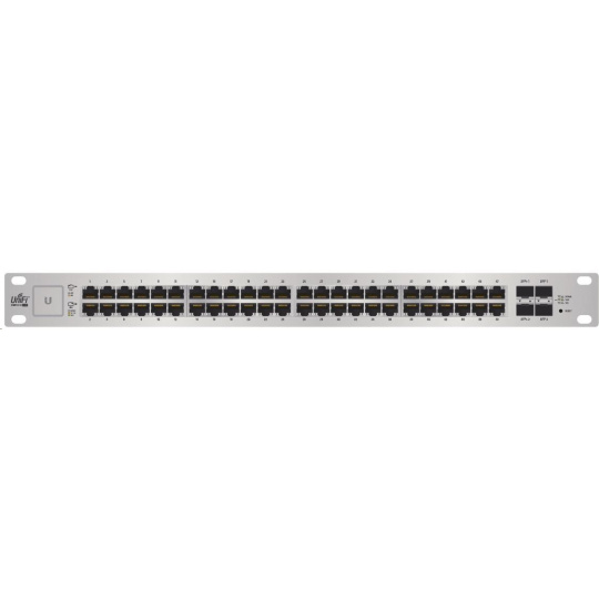 UBNT UniFi Switch US-48-500W [48xGigabit, 500W PoE+ 802.3at/af, pasívne PoE 24V, 2xSFP + 2xSFP+, neblokujúce 70Gbps]