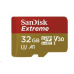 Karta SanDisk MicroSDHC 32GB Extreme (100MB/s, Class 10, UHS-I U3 V30) + adaptér