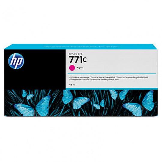 Atramentová kazeta HP 771C Magenta DJ, 775 ml, B6Y09A