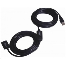 PREMIUMCORD USB 2.0 opakovač a predlžovací kábel A/M-A/F 15 m