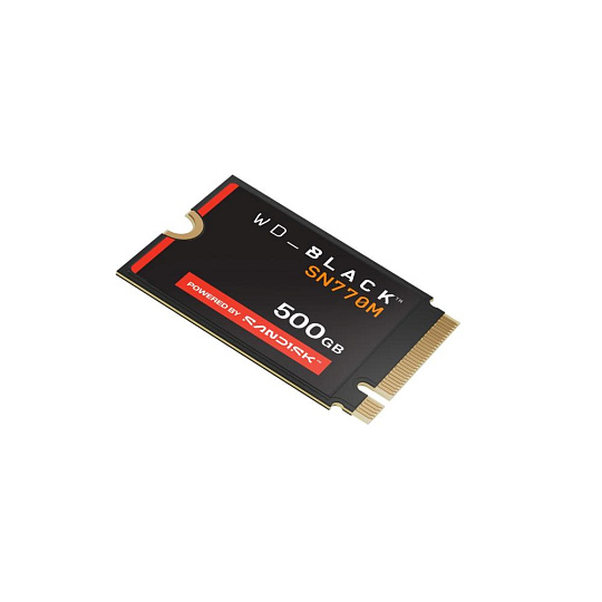 WD BLACK SSD NVMe 500GB PCIe SN770M Powered by SanDisk, Gen4 8 Gb/s, (R:5000, W:4000MB/s) M.2 2230-S3-M WD BLACK SSD NVMe 500GB PCIe SN770M Powered by SanDisk, Gen4 8 Gb/s, (R:5000, W:4000MB/s) M.2 2230-S3-M