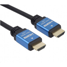 Kábel PREMIUMCORD HDMI na Ultra HDTV, 0.5 m (kov, pozlátené konektory)