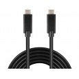 Kábel PREMIUMCORD USB-C ( USB 3.1 generácia 2, 3A, 10Gbit/s ) čierna, 0,5 m