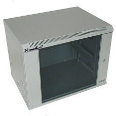 BAZAR - XtendLan 19" nástěnný rozvaděč 9U 600x450, nosnost 60 kg, skleněné kouřové dveře, svařovaný, šedý - poškozeno BAZAR - XtendLan 19" nástěnný rozvaděč 9U 600x450, nosnost 60 kg, skleněné kouřové dveře, svařovaný, šedý - poškozeno