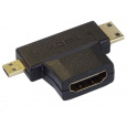 Adaptér PremiumCord HDMI na mini HDMI typu C a micro HDMI typu D