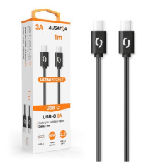 ALIGATOR datový kabel POWER 60W, USB-C/USB-C 3A, délka 1 m, černá