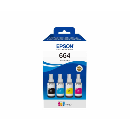 BAZAR - EPSON ink 664 EcoTank 4-colour multipack - Poškozený obal (Komplet)