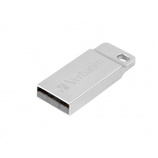 VERBATIM Flash Disk 64GB Metal Executive, USB 2.0, strieborná