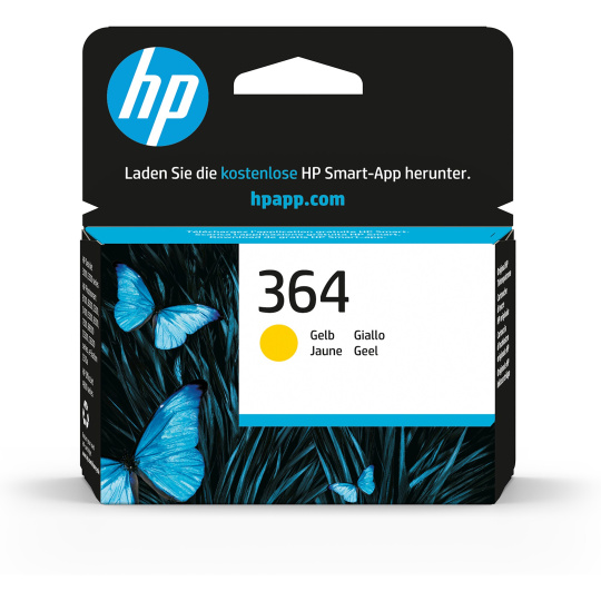 HP 364 Yellow Ink Cart, 3 ml, CB320EE (300 pages) HP 364 Yellow Ink Cart, 3 ml, CB320EE (300 pages)
