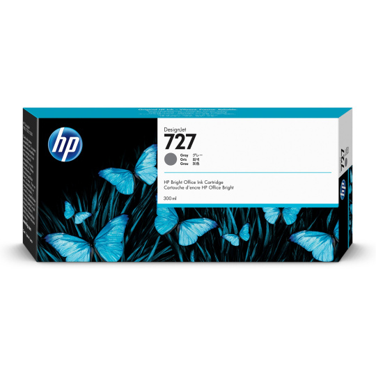 HP 727 300-ml Grey DesignJet Ink Cartridge HP 727 300-ml Grey DesignJet Ink Cartridge