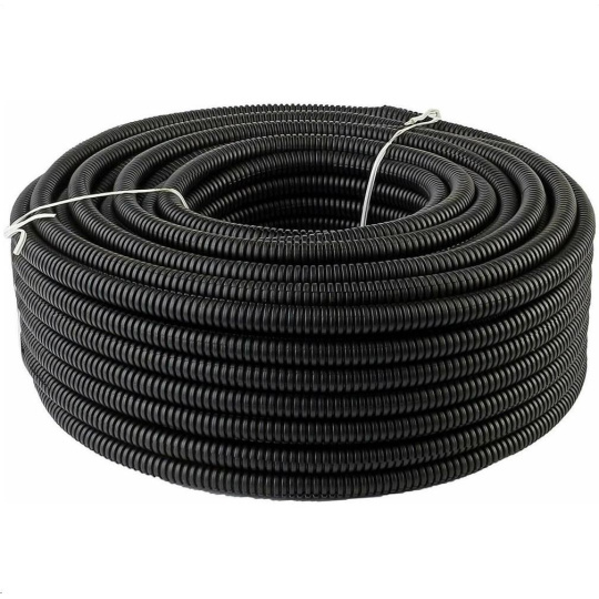 Chránička na kabel (husí krk) 25mm s podélným řezem, balení 100m