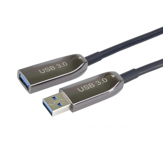 PremiumCord Optický predlžovací kábel AOC USB 3.0 A/muži - A/ženy, 15m