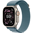 Apple Watch Ultra 3 GPS + Cellular 49mm Natural Titanium Case with Light Blue Alpine Loop - Large