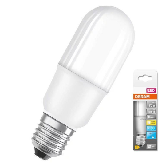 OSRAM LED STAR E27 9W/827 LEDSTICK75W  teplá