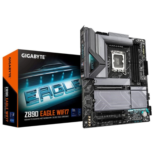 GIGABYTE MB Sc LGA1851 Z890 EAGLE WIFI7, Intel Z890, 4xDDR5, 1xDP, 1xThunderbolt, WiFi