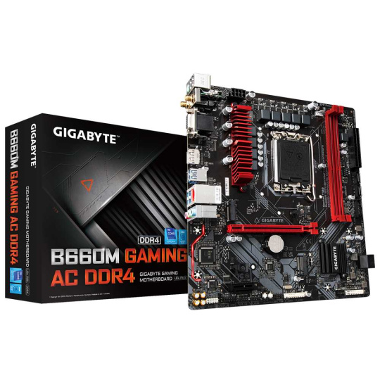 BAZAR - GIGABYTE MB Sc LGA1700 B660M GAMING AC DDR4, Intel B660, 2xDDR4, 1xDP, 1xHDMI, 1xVGA, WI-FI, mATX - Po opravě (B