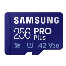 Samsung micro SDXC karta 256GB PRO Plus + SD adaptér