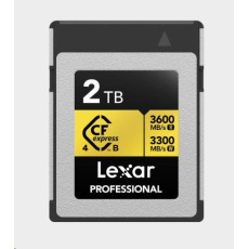 Lexar CFexpress 4.0 Pro Gold R3600/W3300 2TB Lexar CFexpress 4.0 Pro Gold R3600/W3300 2TB