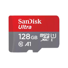 SanDisk MicroSDXC karta 128GB Ultra (120MB/s, A1 Class 10 UHS-I ) + adaptér