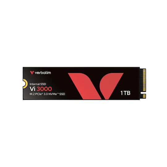 VERBATIM SSD Vi3000 Internal PCIe NVMe M.2 SSD 1TB , W 3000/ R 3300 MB/s VERBATIM SSD Vi3000 Internal PCIe NVMe M.2 SSD 1TB , W 3000/ R 3300 MB/s