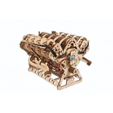 Ugears 3D dřevěné mechanické puzzle Motor V8 Ugears 3D dřevěné mechanické puzzle Motor V8